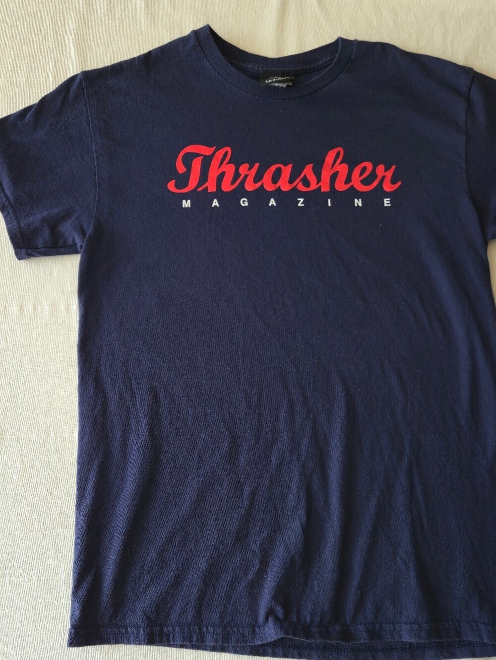 Thrasher Magazine Navy Blue Graphic T-Shirt Size Medium